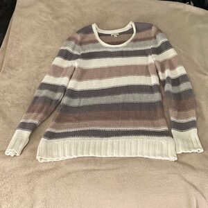 Sonoma Women's Multicolor Striped Sweater